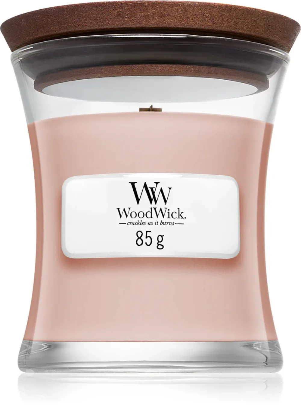 Vela perfumada WoodWick Vanilla & Sea Salt com pavio de madeira 609,5 g