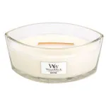 Vela perfumada WoodWick White Teak com pavio de madeira 453,6 g