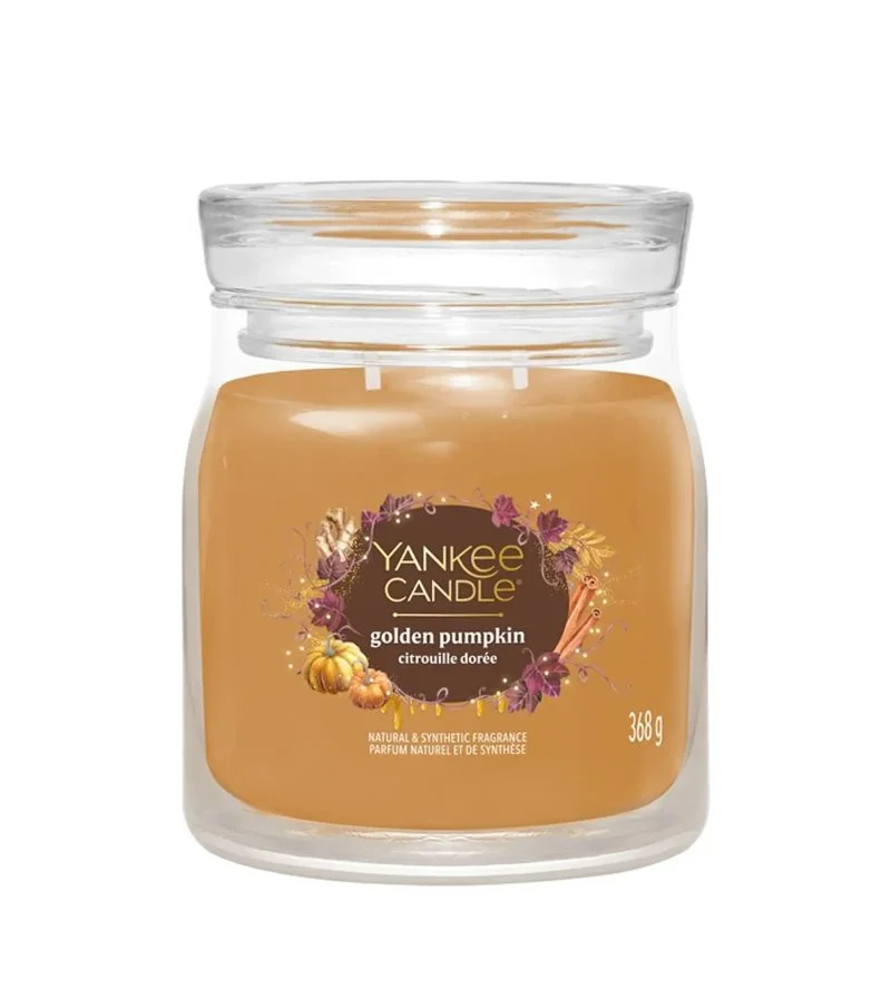 Pumpkin Cinnamon Swirl vela signature média 368 g