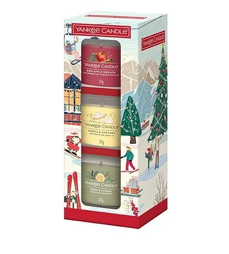 Holiday Party vela votiva em vidro 3 x 37 g