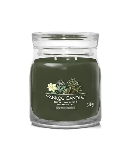Silver Sage & Pine vela perfumada média 368 g