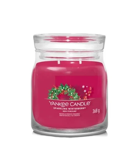 Sparkling Winterberry vela perfumada média 368 g