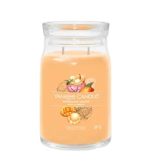 Yankee Candle Signature Mango Ice Cream vela perfumada 567 g