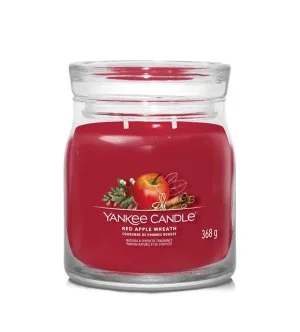 Yankee Candle Red Apple Wreath vela Signature média 368 g
