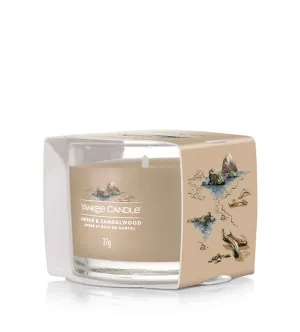 Yankee Candle Amber & Sandalwood vela votiva em vidro 37 g