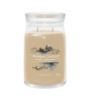 Vela Yankee Candle Amber & Sandalwood Signature grande 567 g