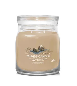 Vela Yankee Candle Amber & Sandalwood assinatura média 368 g
