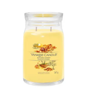 Yankee Candle Autumn Sunset assinatura vela grande 567 g