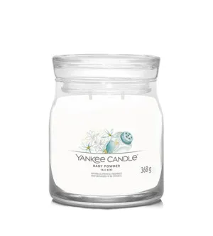 Yankee Candle Baby Powder assinatura vela média 368 g