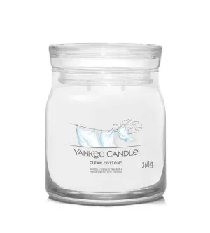 Yankee Candle Clean Cotton vela assinatura média 368 g