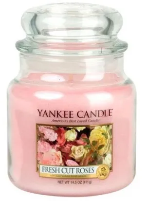 Vela perfumada Yankee Candle Fresh Cut Roses 411 g