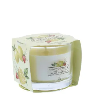 Yankee Candle Iced Berry Lemonade vela votiva em vidro 37 g