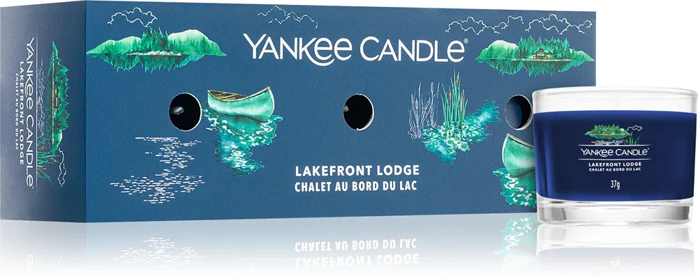 Lakefront Lodge vela votiva em vidro 3 x 37 g 3x37 g