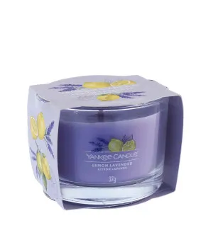 Yankee Candle Lemon Lavender vela votiva em vidro 37 g
