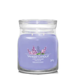 Yankee Candle Lilac Blossoms assinatura vela média 368 g