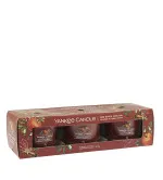 Red Apple Wreath vela votiva em vidro 3 x 37 g 3x37 g