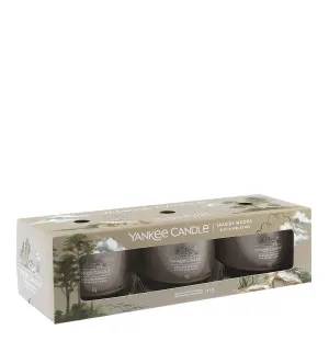 Yankee Candle Seaside Woods vela votiva em vidro 3 x 37 g