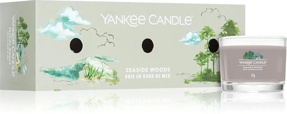Seaside Woods vela votiva em vidro 3 x 37 g 3x37 g