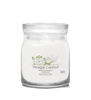 Yankee Candle Signature White Gardenia vela signature média 368 g