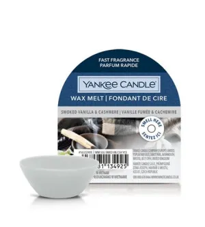 Yankee Candle Smoked Vanilla & Cashmere cera perfumada 22 g