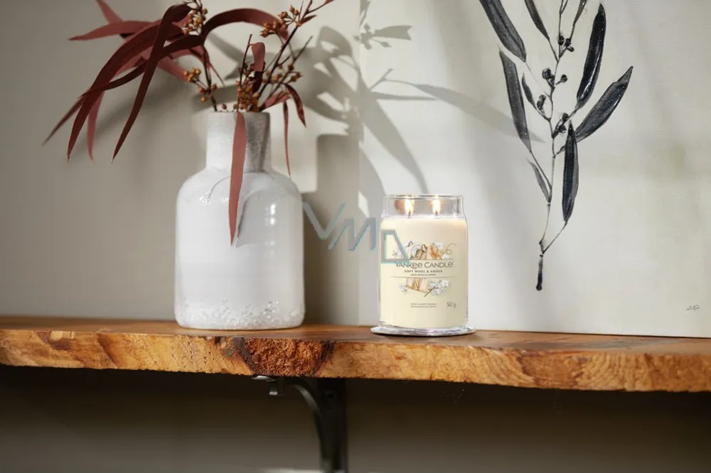 Vela Yankee Candle Soft Wool & Amber Signature grande 567 g