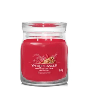 Vela Yankee Candle Sparkling Cinnamon assinatura média 368 g