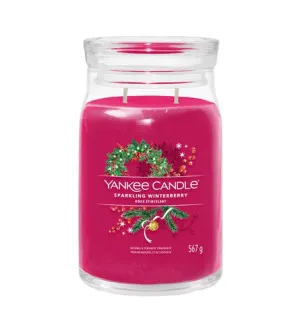 Vela grande Yankee Candle Sparkling Winterberry signature 567 g