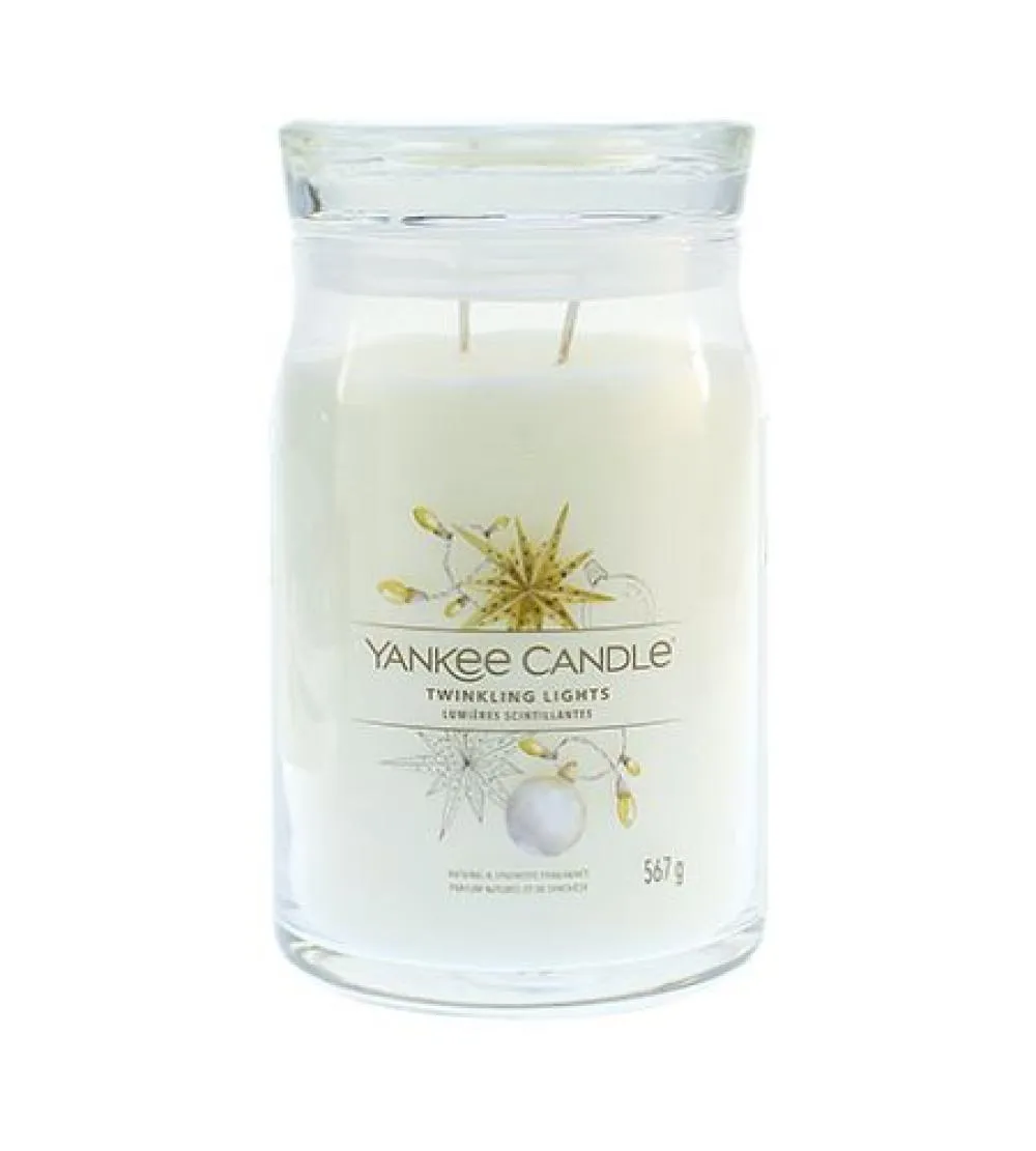 Twinkling Lights vela assinatura grande 567 g