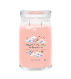 Yankee Candle Watercolour Skies signature vela grande 567 g