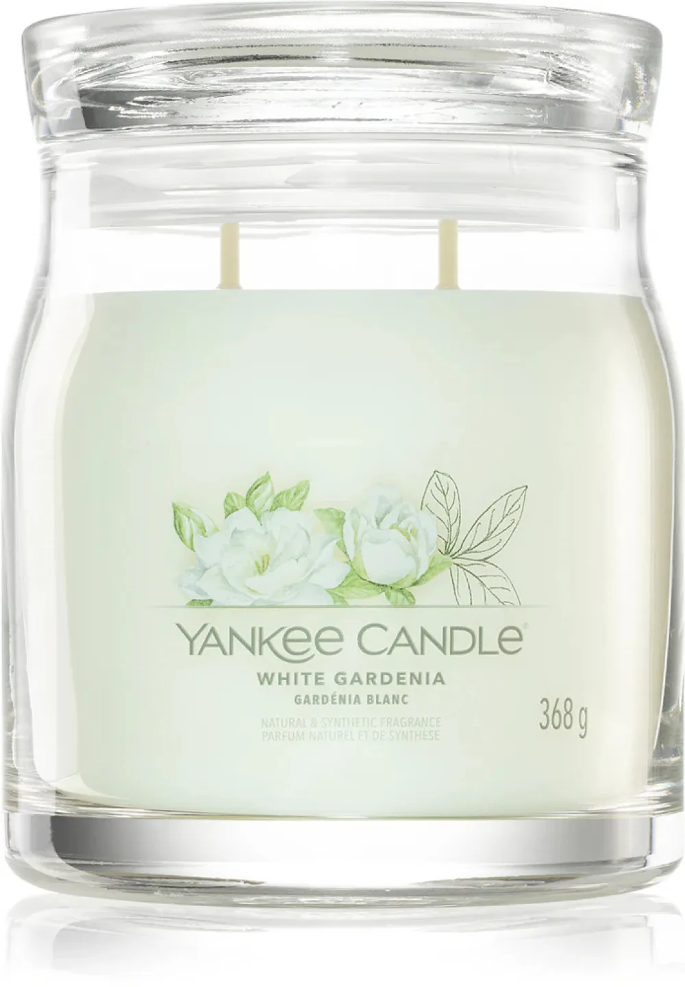 White Gardenia vela assinatura grande 567 g