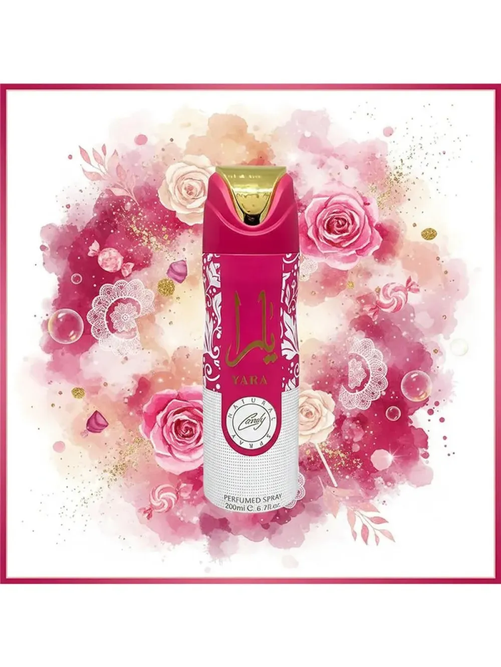 Yara Candy Desodorizante em spray para mulheres 200 ml