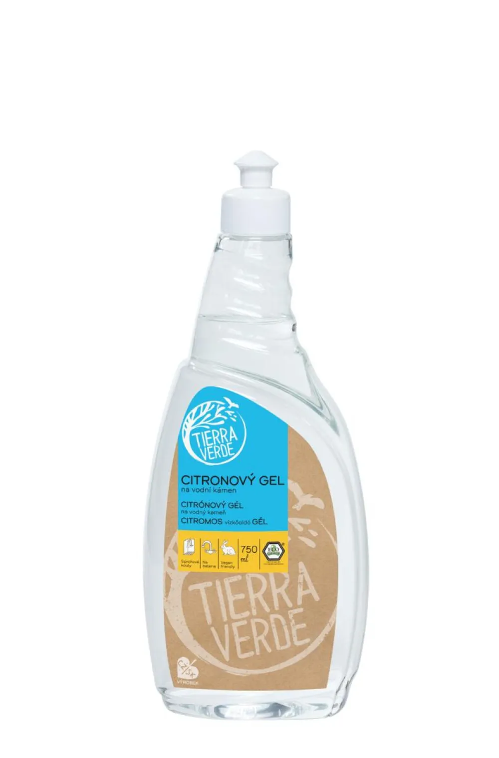 Tierra Verde Gel de calcário de limão (750 ml) - com óleo essencial de limão