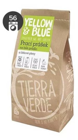 Tierra Verde Pó de lavagem para fraldas de linho branco e tecido - INOVAÇÃO (saco de papel 850 g)