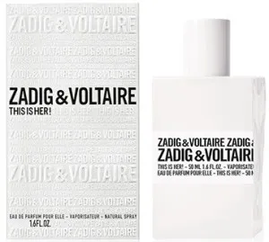 Zadig & Voltaire This is Her! água de perfume para mulheres 50 ml