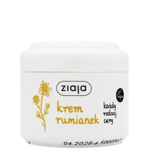 Ziaja Chamomile creme hidratante facial com extrato de flor de camomila