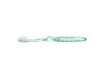 Nano-b Escova de dentes verde com escova de dentes cor-de-rosa - média
