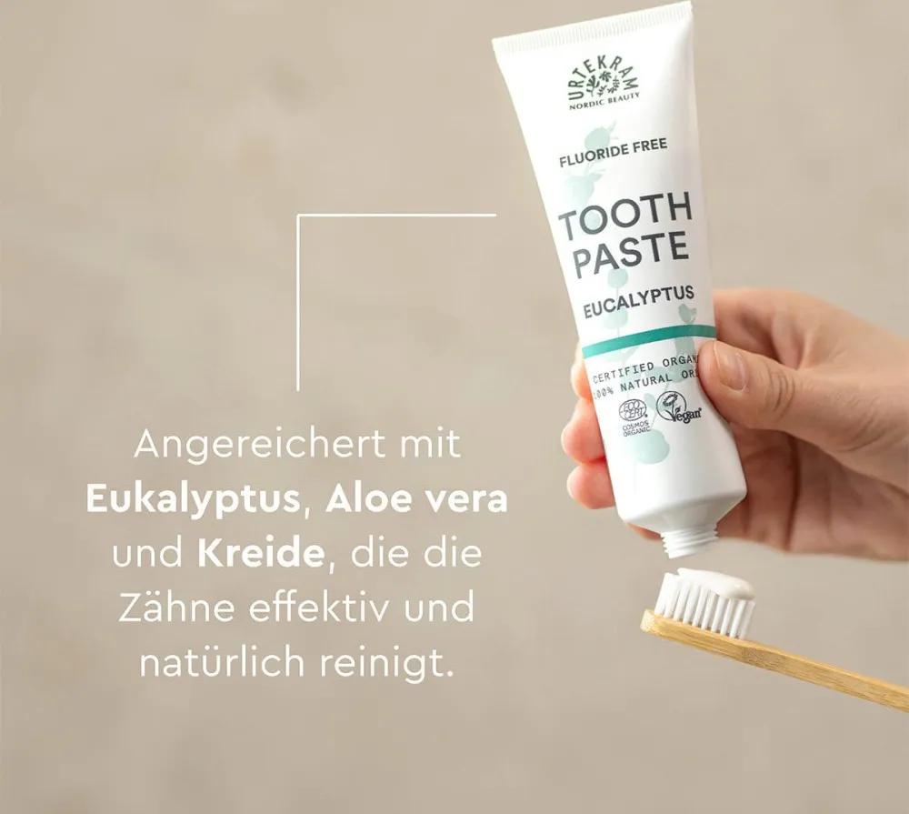 Urtekram Pasta de dentes de eucalipto 75ml BIO, VEG