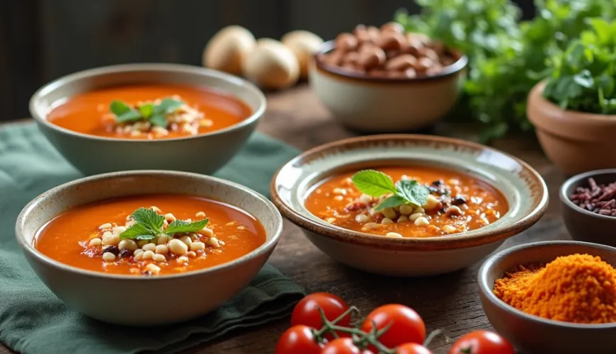 Sopa asteca como receita fácil para um jantar saudável