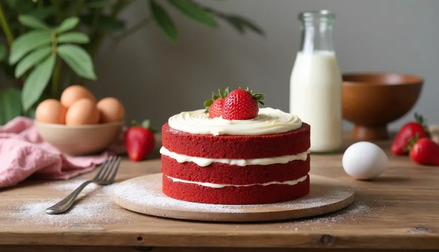 Quer surpreender? Experimente a receita original de red velvet em casa.