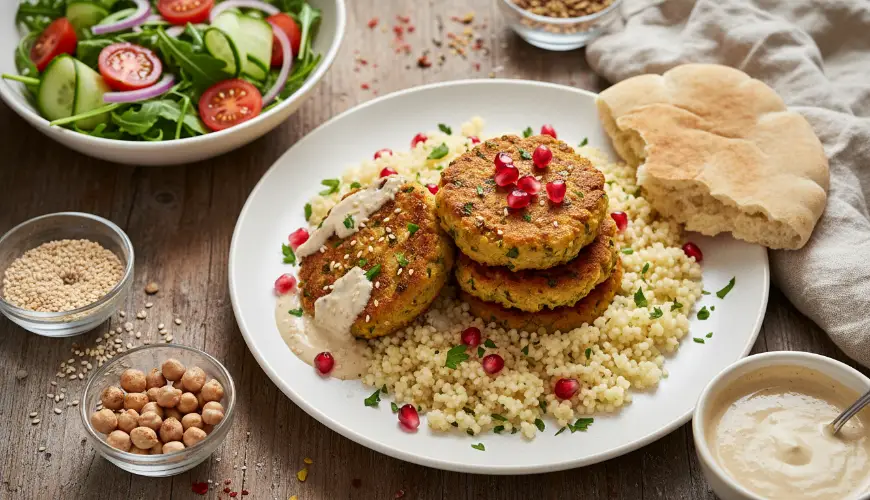 # Cizrnové karbanátky s tahini omáčkou, které vás překvapí

---

Aqui está a tradução:

# Bolinhos d