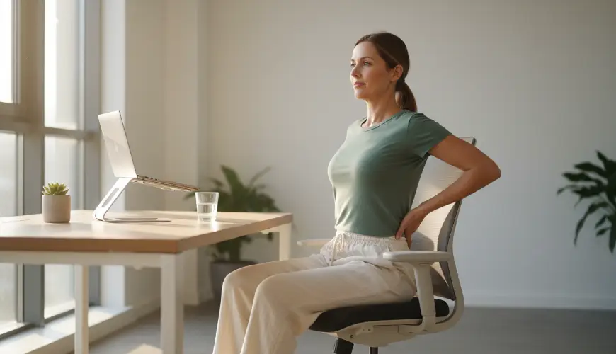 # Exercícios de estabilização das escápulas à mesa para costas saudáveis
