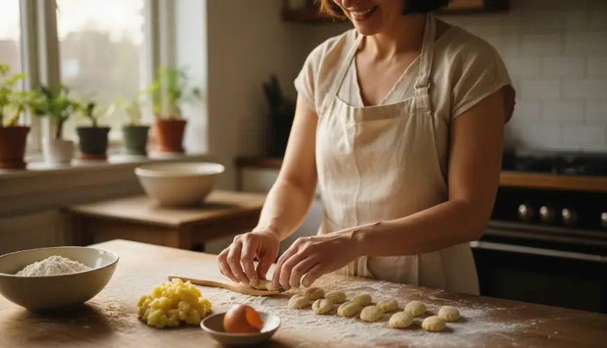 # Domácí gnocchi ze zbytků brambor são melhores do que as compradas na loja

Wait, let me provide th