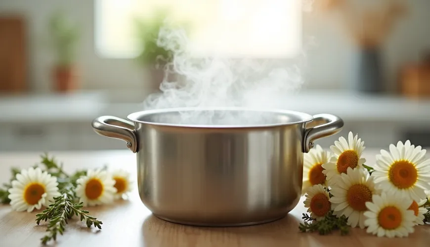 A inalação sobre uma panela é um truque comprovado para problemas respiratórios.