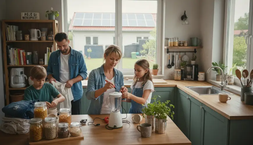 # Como a economia circular em casa poupa