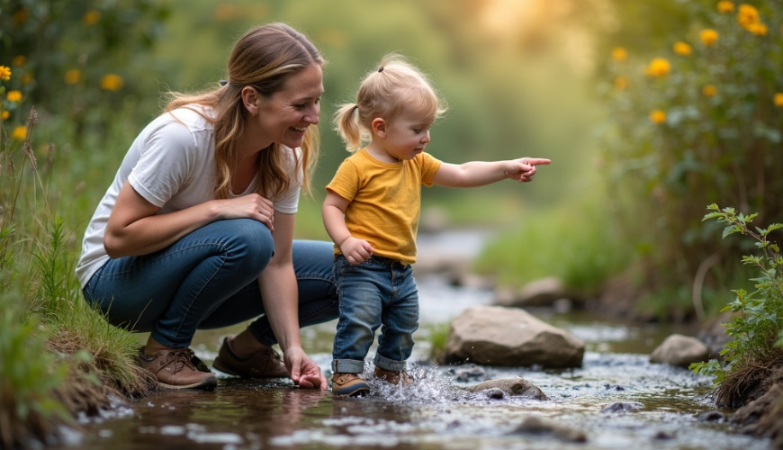 Como ensinar as crianças a se relacionarem naturalmente com a natureza quando você tem pouco tempo e