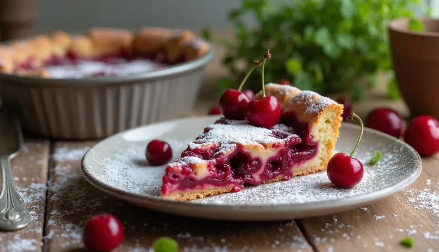 Como fazer um clássico clafoutis de cereja que impressionará a todos