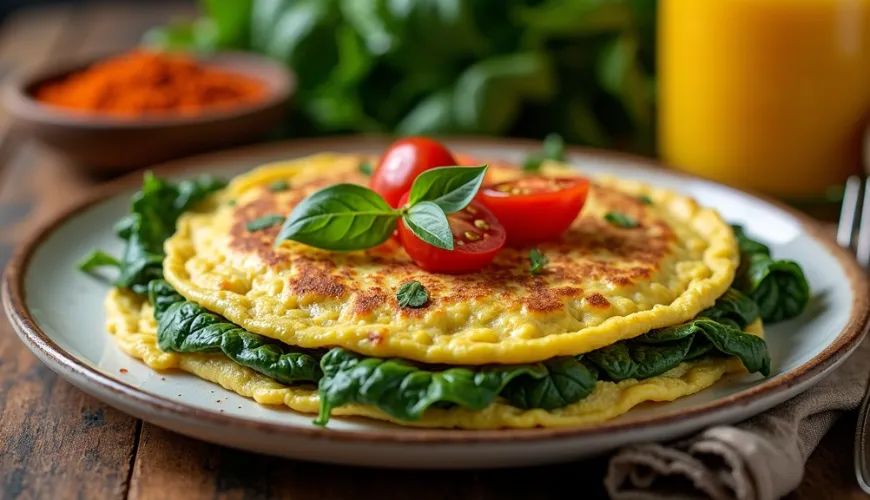 Como preparar uma omelete de espinafre que vai te satisfazer e agradar