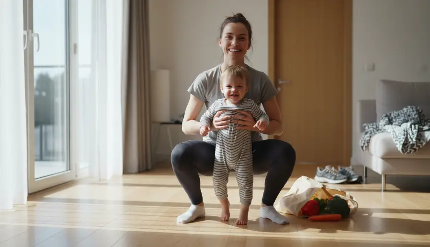 Levantar crianças e bolsas com segurança protege suas costas