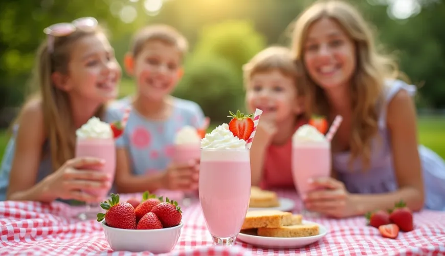 Como preparar um milkshake de morango que vai te encantar