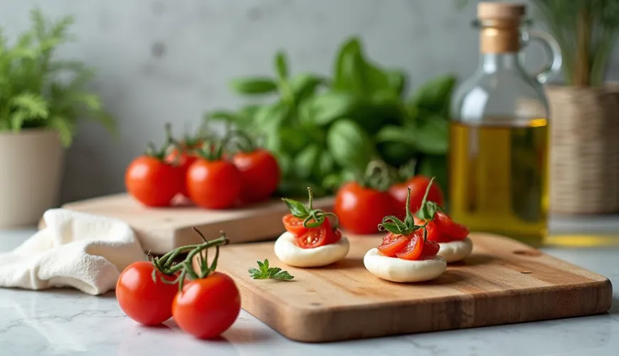 A simplicidade dos petiscos caprese irá encantá-lo em qualquer festa.